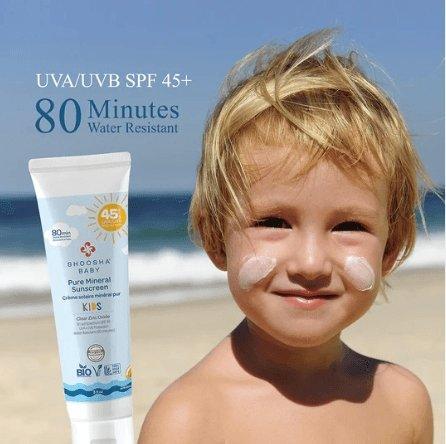 Shoosha Kids Pure Mineral Sunscreen SPF-45 有機純礦物兒童防曬霜 (3 Yrs+) - NATROshop