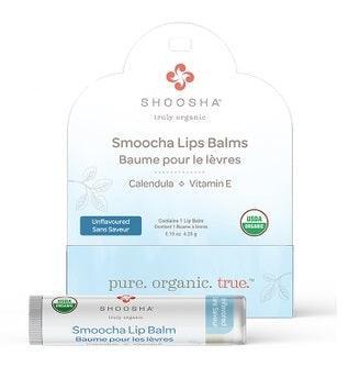 Shoosha - Organic Smoocha Lip Balms USDA 有機潤唇膏 (無香料 - 嬰兒及成人適用) - NATROshop