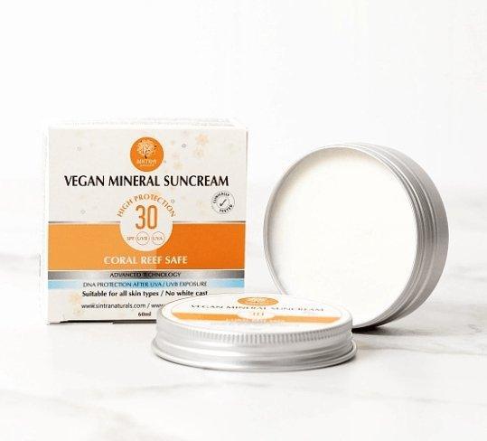 Sintra Natural - Vegan Mineral Suncream 純素礦物質防曬霜 SPF30 - NATROshop